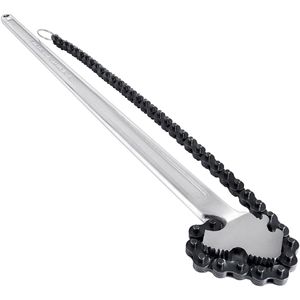 Chiave a Catena in Acciaio al Carbonio Resistente da 24 Pollici, Capacità Diametro 6,7 Pollici, Set di Utensili Manuali con Cinghia a Catena - Product Image 1