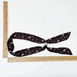 Nouvelle Écharpe à Cordon Rétractable Printemps-Été, Style Rétro Haut de Gamme, Écharpe Longue et Fine Polyvalente pour Femme, Accessoire de Mode - Product Image 5