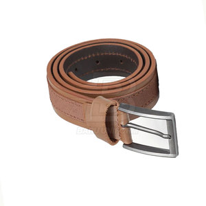 Cinturón de Cuero Premium, Cinturón de Cuero Liso, Cinturón de Cuero Elegante para la Oficina y Uso Diario, Cómodo - Product Image 3