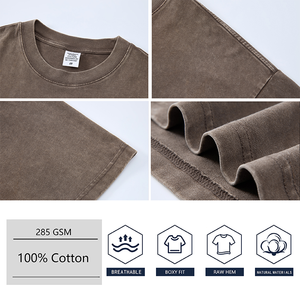 เสื้อยืดแขนสั้นทรงปกติ น้ำหนัก 240 กรัม ผ้าฝ้าย 100% ซักแบบ Snow Wash เนื้อผ้าหนา ทนทาน เป็นมิตรกับสิ่งแวดล้อม ป้องกันรอยยับ แห้งเร็ว ระบายอากาศได้ดี - Product Image 4