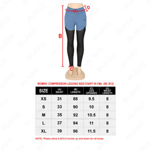 Leggings personalizados con panel de malla de color en contraste Leggings de yoga con cintura elástica - Product Image 6