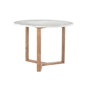 Table à manger ronde moderne de la collection Ventura personnalisée avec finition naturelle pour meubles de salon ou de villa de ferme - Product Image 1