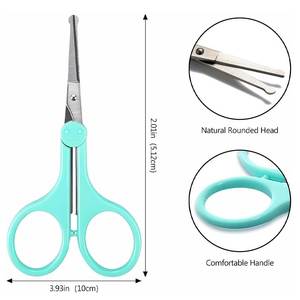 Wholesale Eyebrow Scissors For Beauty Supply Businesses Professional Stainless Steel Brow Trimming Tool For Daily Grooming - Product Image 3