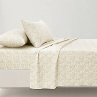 Parure de lit Stella et 2 taies d'oreiller, ensemble classique 100% coton 150 fils/cm², qualité A, respirante, toutes saisons, pour usage domestique, literie adulte