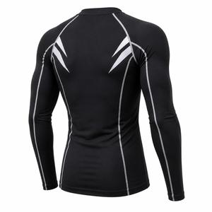 Camiseta Deportiva de Manga Corta para Hombre, Negra y Blanca, con Estampado por Sublimación, Secado Rápido, Poliéster, para Adultos - Product Image 3