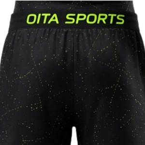 <b>Black</b> Neon Green Men Compression <b>T</b> <b>Shirt</b> and Shorts Set Breathable Stretch Fitness Gym Training Running Athletic Sportswear - Product Image 5