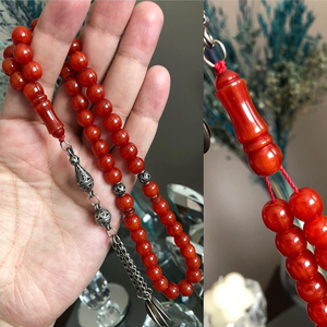 Rosario de Resina de Alta Calidad, Tasbih Musulmán, Regalos para Eid Mubarak, con Borla de Color, Rosario Islámico - Product Image 5