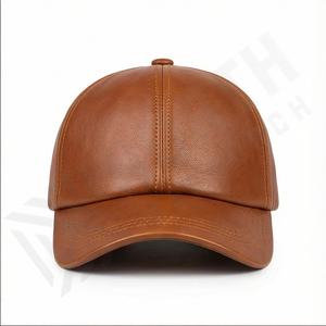 Gorra de cuero liso con logotipo personalizado a la moda, nuevo diseño, bordado 3D profesional, escena informal, venta al por mayor, precio barato - Product Image 2