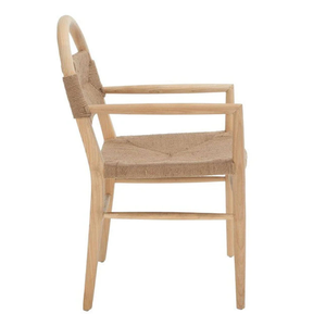 Outdoor Bar Chair for Garden Set Furniture Modern Rattan Patio <b>Stool</b> with Weather Resistant Teak Wooden For Home Furniture - Product Image 2