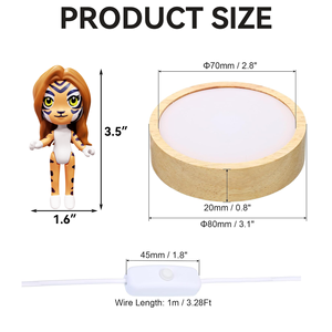 Lámpara Nocturna 3D de Tigresa, Pequeña Lámpara LED con Cable USB Tipo A, Control de un Botón, Luz Blanca Cálida Suave de 2700K, Decoración para Dormitorio, Regalo - Product Image 6