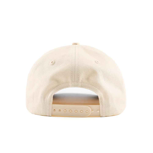Casquette Snapback 6 Panneaux Giddy Apparel Crème et Vert avec Logo Brodé Unisexe Réglable Chapeau Décontracté 100% Coton Satin - Product Image 3