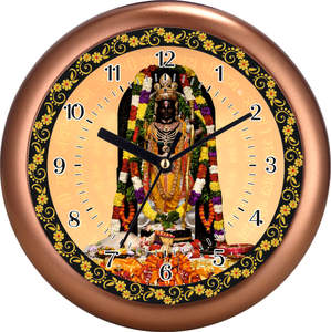 Ram Darbar Personalized Digital Printing Wall <b>Clock</b> Battery Operated Silent <b>Movement</b> Gift for Mother's Day & Christmas - Product Image 4