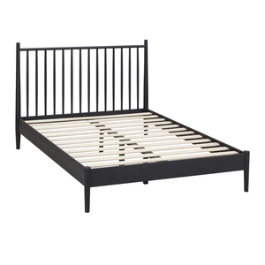 Últimos diseños de camas de madera 2024 con durabilidad inigualable Cama de plataforma de madera maciza moderna de mediados de siglo para muebles de dormitorio - Product Image 5