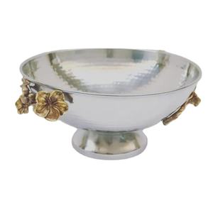 Tazón de servicio moderno para boda, Bol de frutas para fiesta en casa, decoración de ensalada de Metal con acabado plateado, plato y plato de Color plateado - Product Image 1