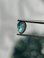 Kyanite de couleur menthe naturelle, pierre précieuse facettée en forme de poire, provenant d'Afrique, pour la fabrication de bijoux, bleue