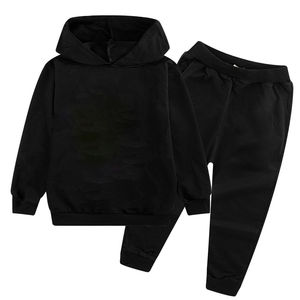 Conjunto Deportivo Infantil de Invierno Personalizado de Algodón y Poliéster con Estampado, Sudadera con Capucha y Pantalones Deportivos de Dos Piezas, Nuevo Diseño - Product Image 4