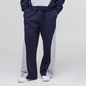 ชุดวอร์มผู้ชายแบบมีฮู้ด สีสันตัดกัน ผ้าฟลีซ เสื้อฮู้ด กางเกงจ็อกเกอร์ รับผลิตตามแบบ OEM เสื้อผ้าสตรีทแวร์ขายส่ง - Product Image 5