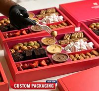 Boîtes d'emballage de luxe pour desserts avec services d'impression personnalisée OEM/ODM, conception de logo/graphisme personnalisée, toutes formes