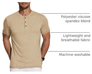 T-shirt pour homme en Spandex/Coton, col rond, logo personnalisé, décontracté, uni, manches courtes, qualité supérieure, doux, respirant, 180g, écologique, séchage rapide, OEM - Product Image 6