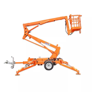 Điện tự hành thẳng bùng nổ khớp nối bùng nổ nền tảng làm việc trên không 12m đến <span class=keywords><strong>24M</strong></span> Kính thiên văn nhện xe gấp cánh tay nâng - Product Image 1