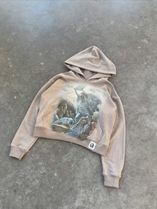เสื้อฮู้ดดี้ผ้าฟลีซพิมพ์ลายการ์ตูนแบบครอปซิปหน้า ไซส์ใหญ่พิเศษ สำหรับผู้ชายและผู้หญิง สไตล์สตรีทแวร์ ฤดูใบไม้ผลิ รับผลิตแบบ OEM ODM - Product Image 5