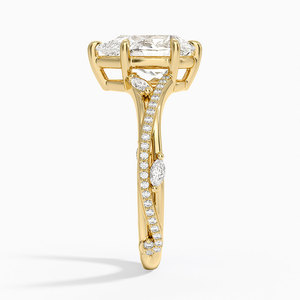 IGI Certified Pear Cut Lab Grown Diamond <b>Split</b> Shank Marquise Accent Wedding Engagement Gift <b>Ring</b> 10K 14K 18K Gold 925 935 - Product Image 4