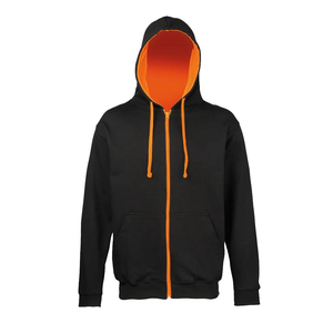 Sweat à capuche unisexe coupe classique 100% coton français avec fermeture éclair, décontracté, pour le fitness, doublé, avec logo sur le devant, grandes tailles, respirant, séchage rapide, hiver - Product Image 1