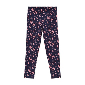 เลกกิ้งผ้าฝ้ายสีน้ำเงินกรมท่าสำหรับเด็กผู้หญิง เอวยางยืด ผ้ายืดนุ่ม กระชับพอดีตัว สวมใส่สบายทุกวัน เหมาะสำหรับฤดูร้อน - Product Image 2