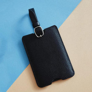 Eco-Friendly Customized PU Leather Sliding <b>Name</b> <b>Tag</b> Luggage <b>Tags</b> Travel Accessories Baggage Backpacks Suitcase Handbag Label - Product Image 5