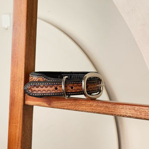 Collar de perro de cuero genuino 2025 ajustable de lujo con hebilla de Metal y anillo en D Collares de cuero para mascotas de lujo ecológicos - Product Image 5