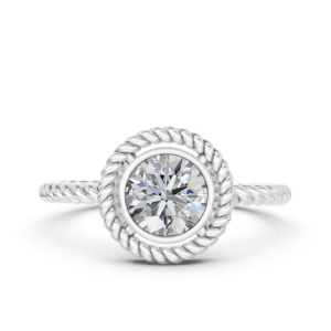 Anillo de Plata 925 con Diamante de Laboratorio para Mujer, Certificado IGI, RJC, ODM, OEM, Fabricante de Joyería Fina Ética, Venta al Por Mayor R101802 - Product Image 2