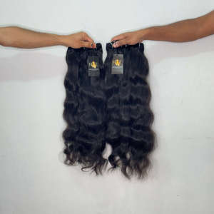 Double Drawn Natural <b>Body</b> <b>Wave</b> Human Hair Wefted Bundles,Raw Straight curly Temple Raw hair Vendor,Brazilian Raw Hair Bundles - Product Image 2
