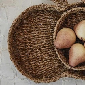 Meilleur Choix : Plateaux Décoratifs en Jonc de Mer Naturel en Forme de Pomme, Paniers à Fruits Tressés pour la Décoration de la Maison, des Hôtels et des Restaurants – Origine Vietnam - Product Image 4