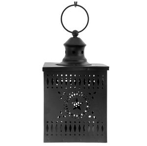 Lámpara marroquí de cristal azul púrpura hecha a mano, linterna colgante de Metal para decoración del hogar para fiestas musulmanas Eid directamente desde la India - Product Image 5