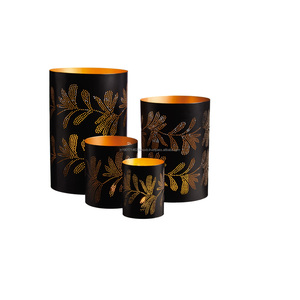 Candelabro de diseño de iluminación cuadrada, decoración de Metal sólido, otro soporte de vela pintado, vela votiva para interiores y exteriores - Product Image 2