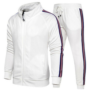 <b>Men's</b> <b>Navy</b> Blue Tracksuit Full Zip Jacket With Side Pockets And Matching <b>Joggers</b> Casual Solid Color Autumn Wear - Product Image 6