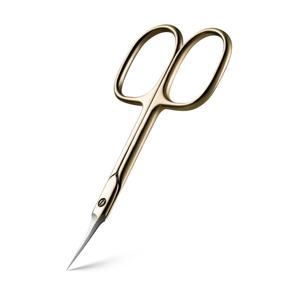 Tijeras Profesionales de Acero Inoxidable de 9.5cm con Punta Curva para Cutículas, para Mano Derecha, Cortaúñas, Removedor de Cutículas, Manicura y Pedicura, Duraderas - Product Image 1