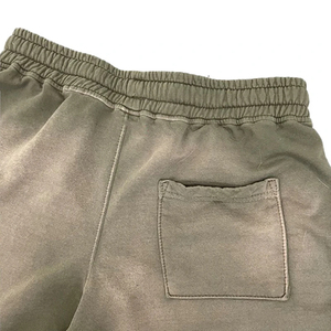 Shorts de Hombre con Lavado Ácido, Estilo Vintage, Tela de Algodón, Ajuste Cómodo, Atuendo Casual de Verano, Transpirable, Elegante y Moderno - Product Image 5