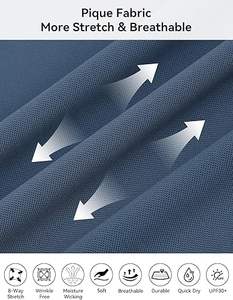 Polo de Golf de Alta Calidad para Hombre, Manga Corta, Absorbente de Humedad, Elástico, de Algodón Piqué Suave - Product Image 6