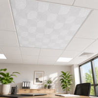 Plaques de plafond en plâtre laminées PVC, panneaux vinyle résistants à l'humidité, modernes pour système de grille suspendue en T
