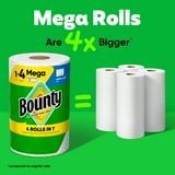 Asciugamani di carta bianca selezionati A misura di taglia 6 Mega rotoli 164 fogli/rotolo 2X carta da cucina A trama diamantata resistente più assorbente - Product Image 2