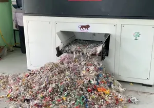 Multi Shredder Machine Double Shaft 500 kg/hr Semi-Automatic Electric Plastic Recycling Plastic Crushing Machines - Product Image 6