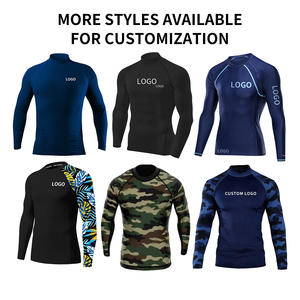 Camiseta de Compresión Personalizada para Hombre, Manga Larga, Protección UV UPF 50, Spandex, Secado Rápido, para Natación, Surf y Deportes Acuáticos 2026 - Product Image 3