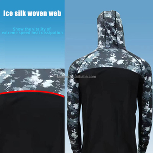 Camiseta de Pesca de Secado Rápido con Protección Solar UPF 50+ y Capucha, Personalizable al por Mayor con Sublimación a Color y Personalización Completa - Product Image 4