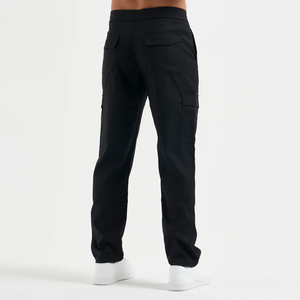 Pantalon cargo décontracté pour homme avec logo personnalisé, taille haute, respirant, séchage rapide, en toile écologique, léger, anti-plis, pour l'extérieur - Product Image 2