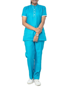 Uniformes Médicos Transpirables Más Vendidos, Traje Quirúrgico con Cierre, Unisex, Logotipo Personalizado, Uniforme de Enfermería de Manga Corta - Product Image 1