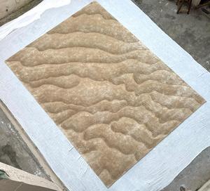 Alfombra de Lana Hecha a Mano de Alta Calidad, Diseño Personalizado, Patrón Jacquard Floral Abstracto, Hermosa Alfombra Artesanal para Decoración de Hoteles y Hogares - Product Image 5