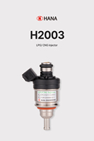 Kit de Conversión HANA Nuevo Premium para GLP/GNV, Inyector Common Rail DC 12V para Autos de 4/6/8 Cilindros, Convertidor Metálico, 2 Años de Garantía