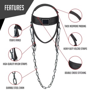 Professional Weightlifting Head Harness Neck Trainer for Neck Muscles Training <b>Builder</b> Belt Polyester Neoprene Durable - Product Image 4