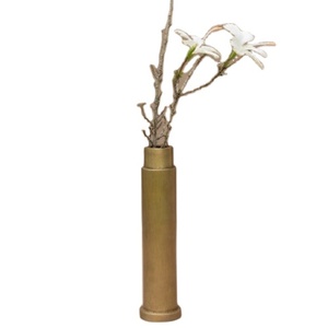 Vase à fleurs en laiton pur pour table et bureau, vaisselle décorative pour vente personnalisée - Product Image 1